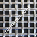 Anodised Silver Aluminium Interwoven Square Effect