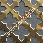 Solid Brass 23mm Cross Shaped Grille