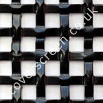 interwoven square grille black powder coated