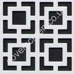 maze white decorative grille