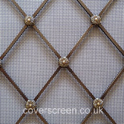 Regency antique brass finish decorative grille