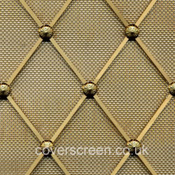 Regency natural brass decorative grille