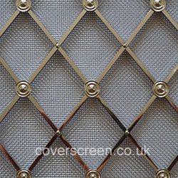 Regency Diamond Brass grilles - Polished Nickel Finish