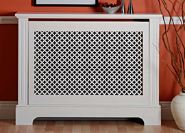 Georgian Satin White Radiator Cover