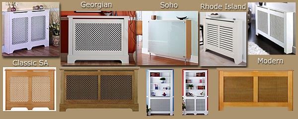 Fixed sized range radiator cabinets