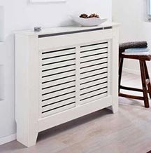 Rhode Island White Slatted Raditor Cabinet