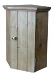 Pine corner cabinet