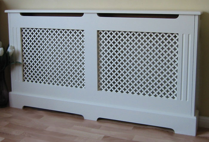 WHITE RADIATOR COVER LARGE | FIREPLACE WORLD