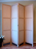 Room divider - 3 recessed panels